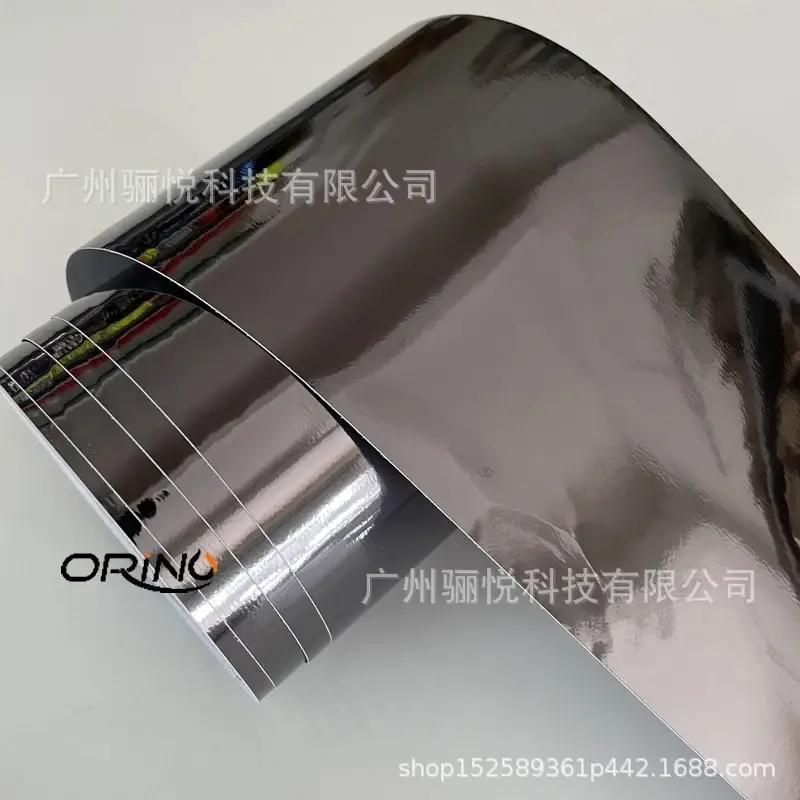 Car Color Change Mirror Plating Film Glossy Chrome Plating Sticker Car Film Tungsten Steel Black Car Film 10cm Wide — feature 1