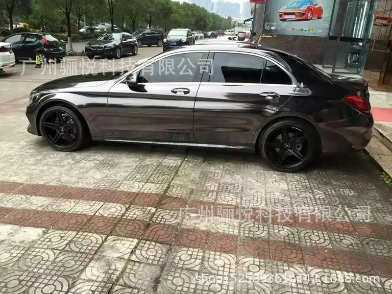Car Color Change Mirror Plating Film Glossy Chrome Plating Sticker Car Film Tungsten Steel Black Car Film 10cm Wide — feature 13