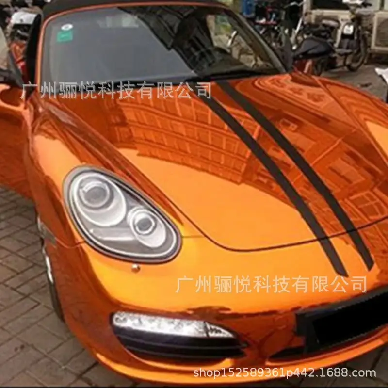 Car Color Change Mirror Plating Film Glossy Chrome Plating Sticker Car Film Tungsten Steel Black Car Film 10cm Wide — feature 18