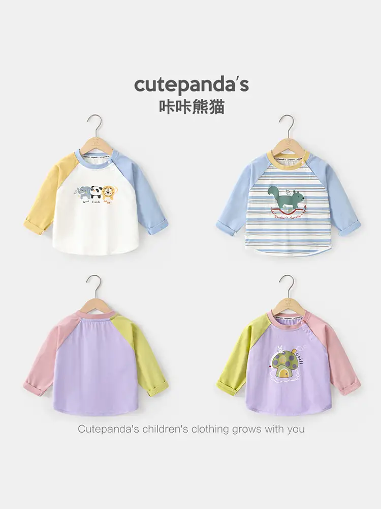 Kaka Panda Kids Long Sleeve T-Shirt Spring Outfit - Image 6