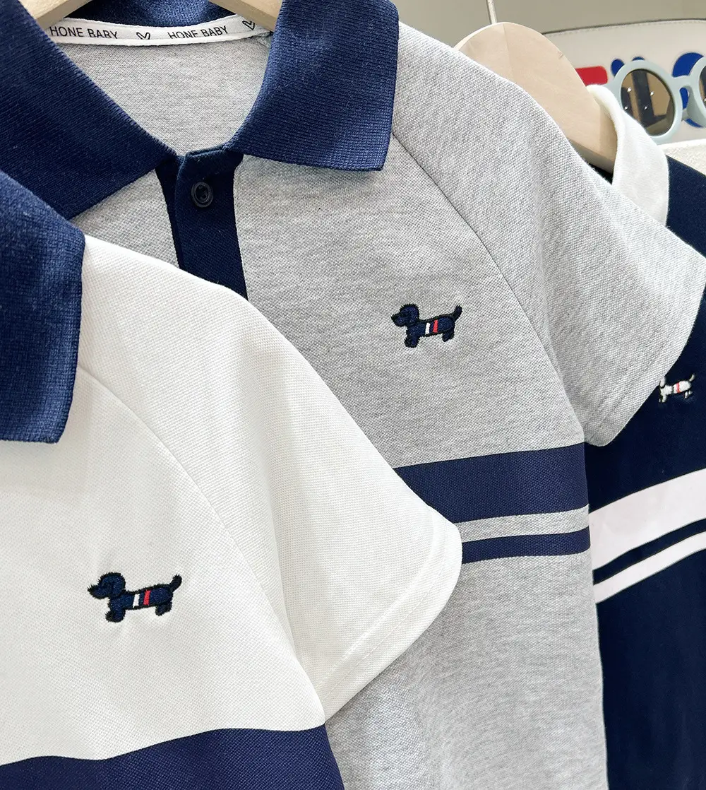 Boys Navy Polo Shirt 2025 Summer Top — feature 5