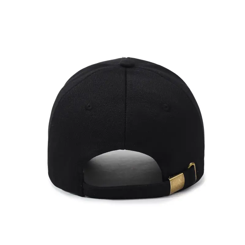 Men Black Guofeng Baseball Cap with Logo - Image 9