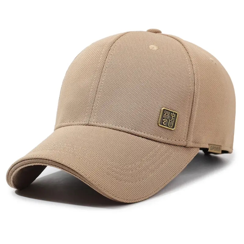 Men Black Guofeng Baseball Cap with Logo - Image 4