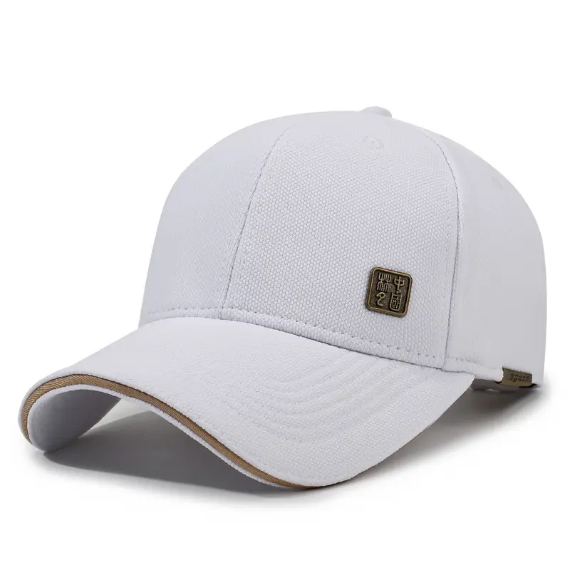 Men's Black Guofeng Baseball Cap with Logo Patch - Image 6