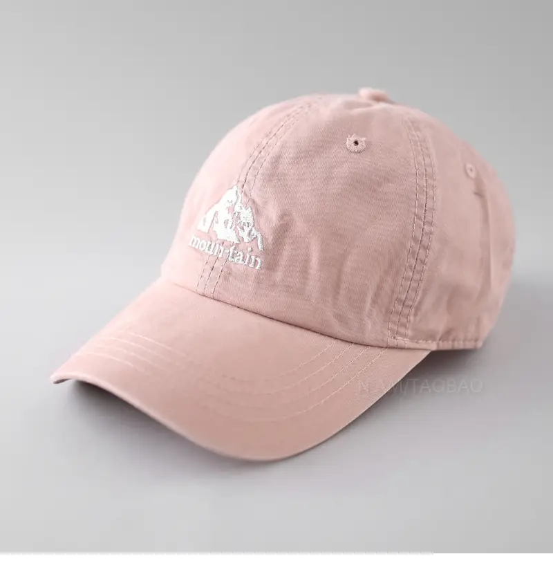 Pink Vintage Embroidered Baseball Cap for Men Women - Image 2