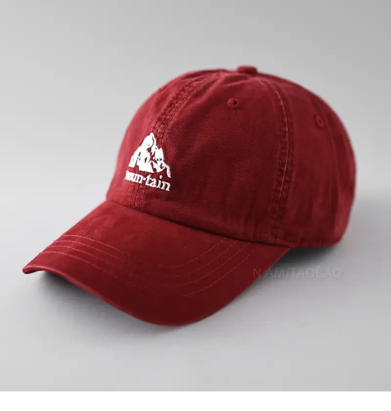 Pink Vintage Embroidered Baseball Cap for Men Women - Image 7