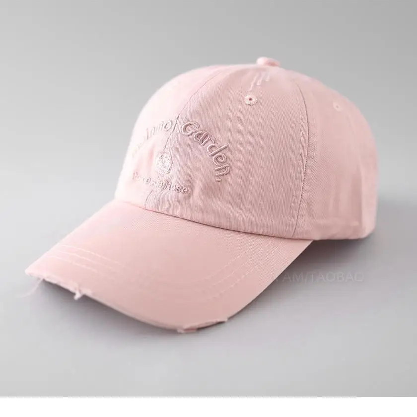 Pink Embroidered Baseball Cap for Women - Image 11