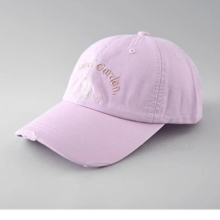 Pink Embroidered Baseball Cap for Women - Image 12