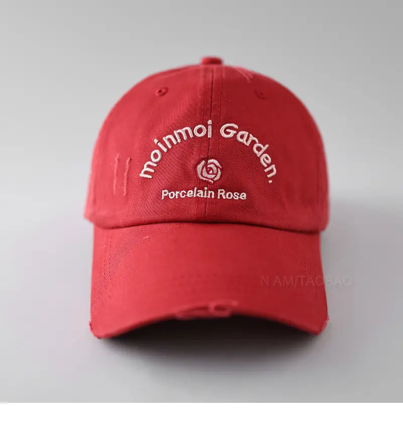 Pink Embroidered Baseball Cap for Women — feature 10