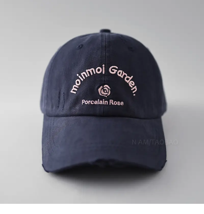 Pink Embroidered Baseball Cap for Women — feature 9