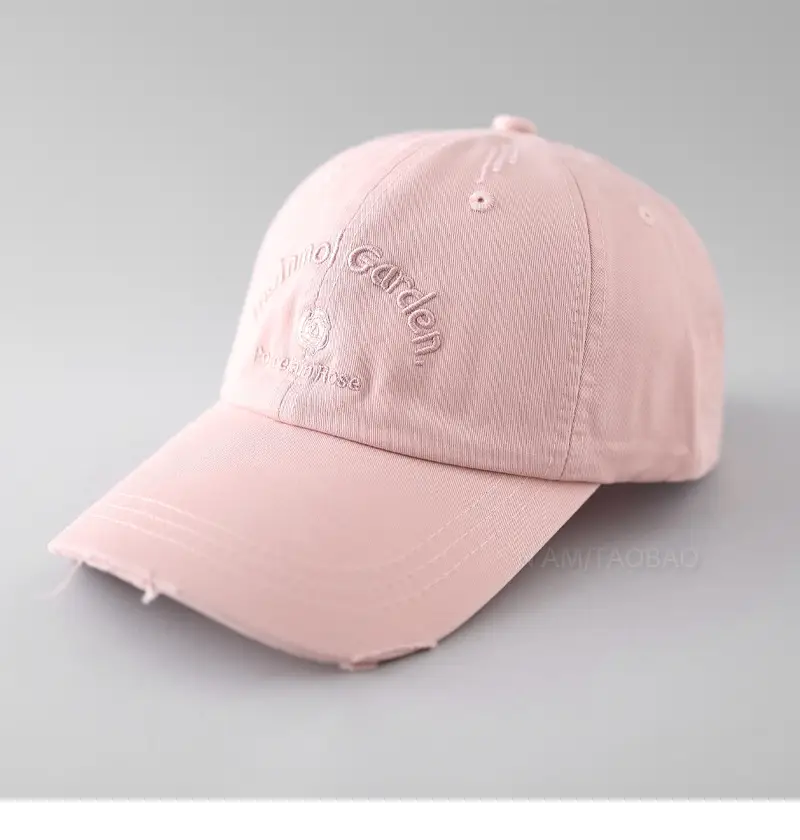 Pink Embroidered Baseball Cap for Women - Image 4