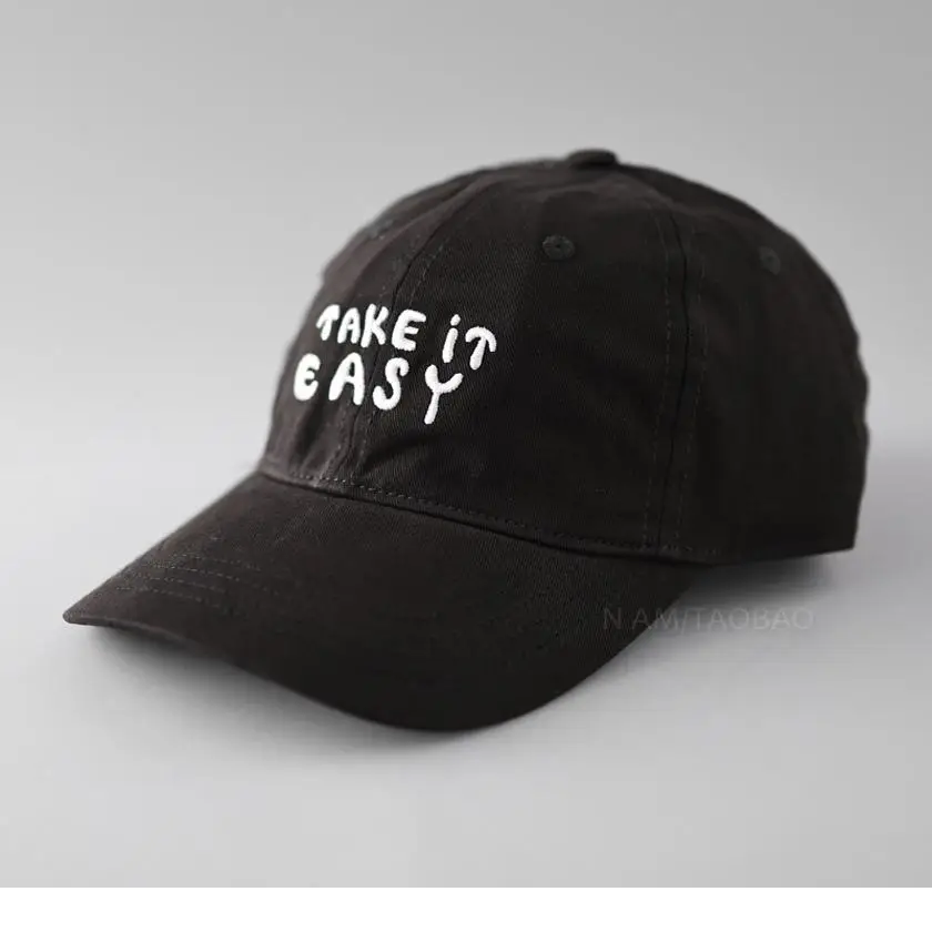 Beige "Take It Easy" Baseball Cap for Men