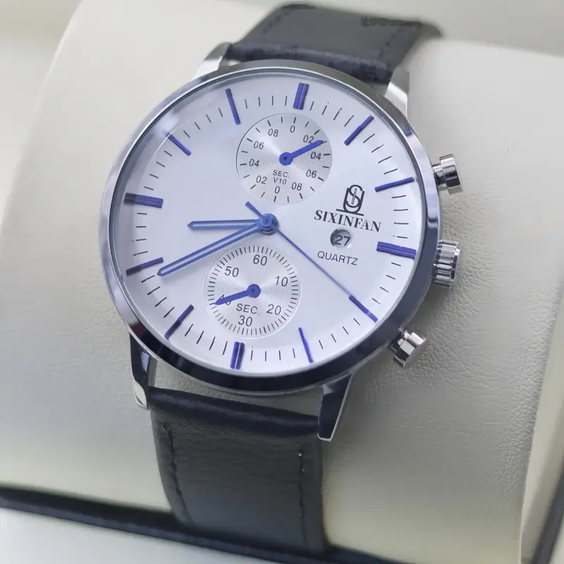 Luxury Leather Watch for Men Quartz Design - Image 5