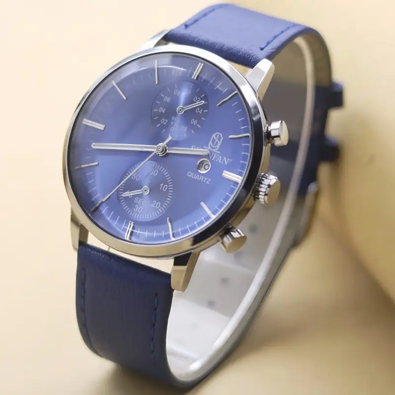 Luxury Leather Watch for Men Quartz Design - Image 6