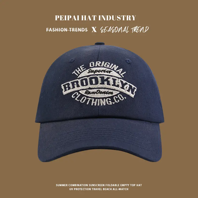 Women's Black Embroidered Curved Eave Cap — feature 3