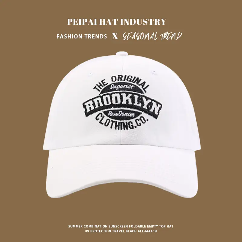 Women's Black Embroidered Curved Eave Cap — feature 4