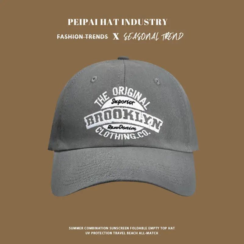 Women's Black Embroidered Curved Eave Cap — feature 6