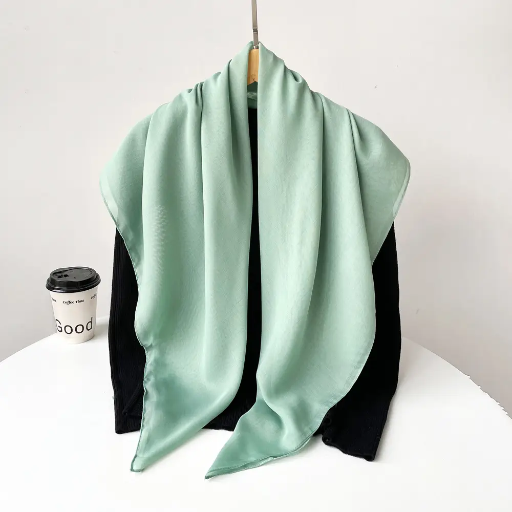 Cross-Country Silk Scarf 2025 Spring New Green — feature 32