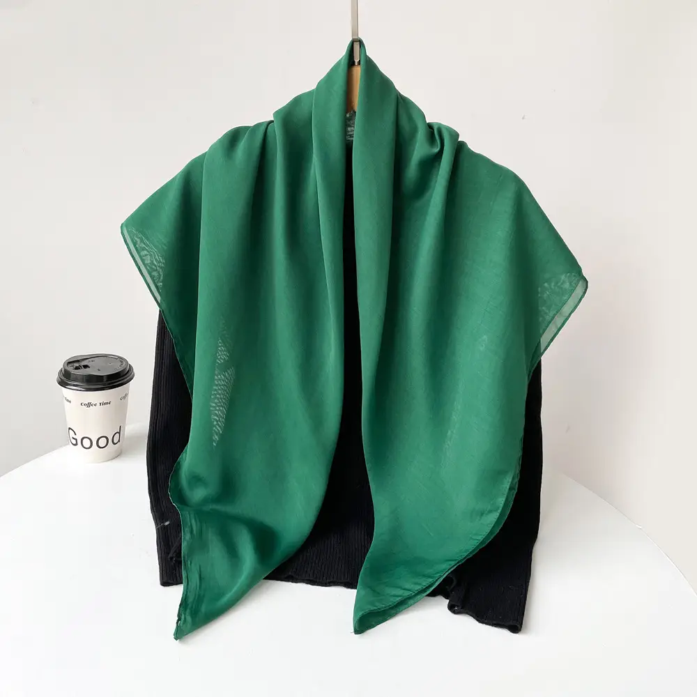 Cross-Country Silk Scarf 2025 Spring New Green — feature 41