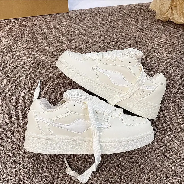 Niche Bread Shoes Women's ins2025 Spring New Arrival White Shoes All-Match National Trendy Lightning Leisure Sports Board Shoes — feature 5