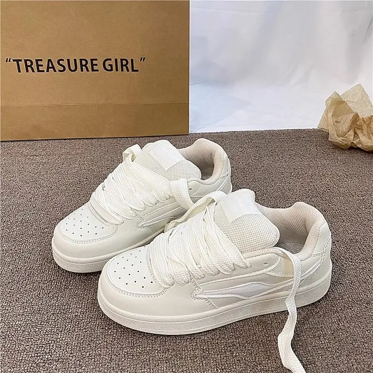 Niche Bread Shoes Women's ins2025 Spring New Arrival White Shoes All-Match National Trendy Lightning Leisure Sports Board Shoes — feature 6