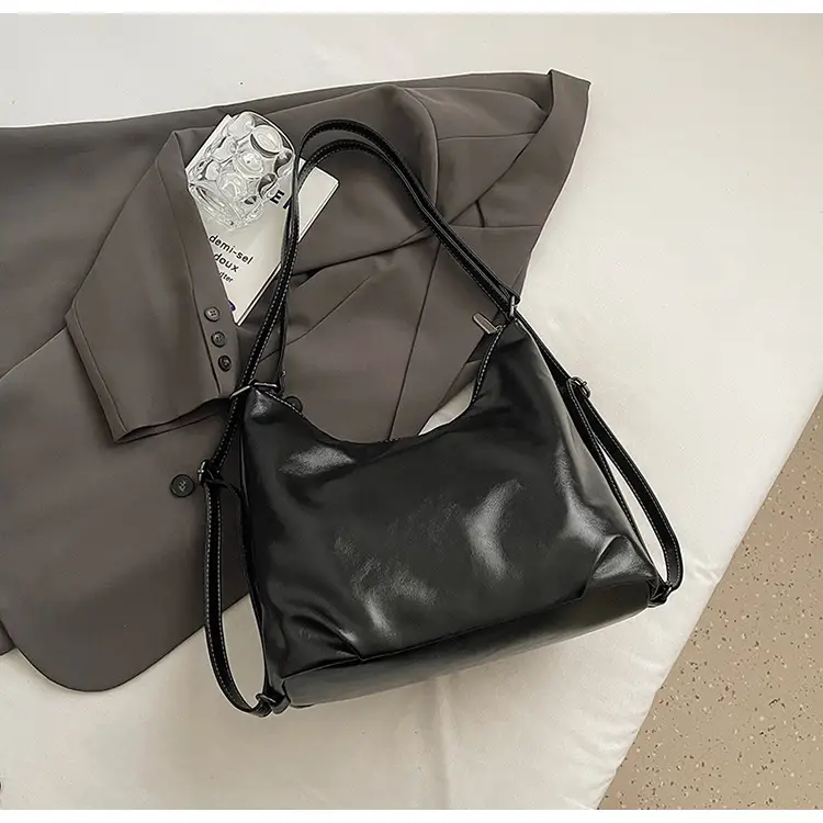 Brown Leather Women's Shoulder Bag with Chain Strap — feature 27