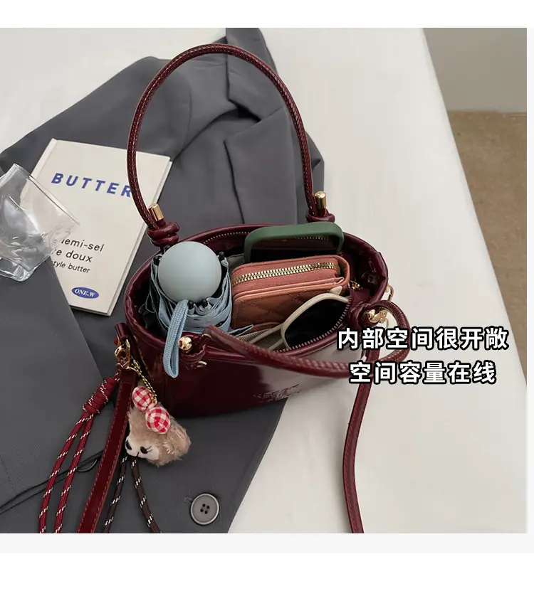 Retro Bucket Bag Women's 2025 New Niche Design — feature 10