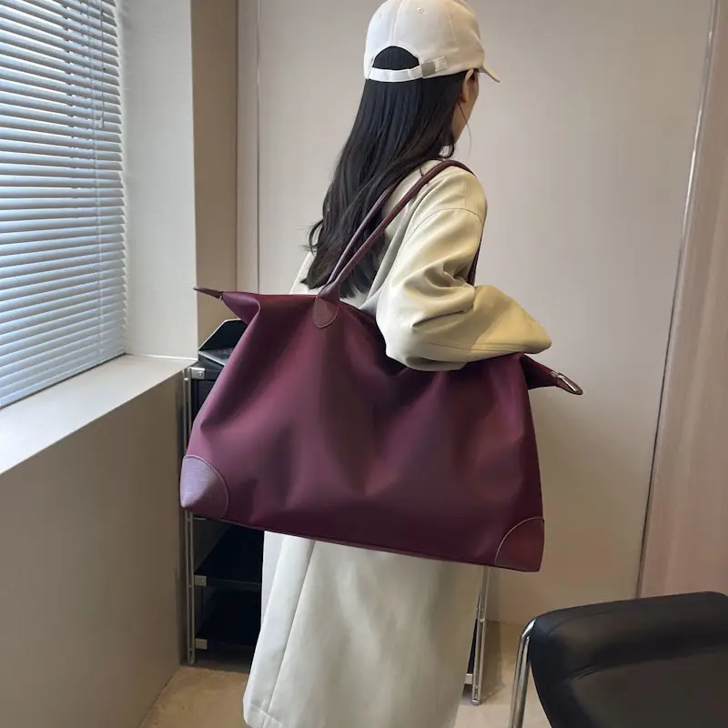 Large Capacity Pink Travel Tote Bag for Women
