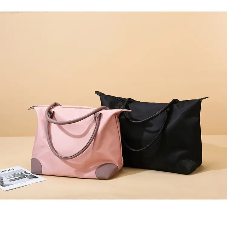 Large Capacity Pink Travel Tote Bag for Women — feature 15