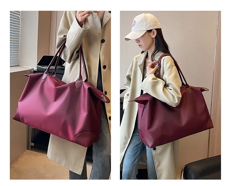Large Capacity Pink Travel Tote Bag for Women — feature 23
