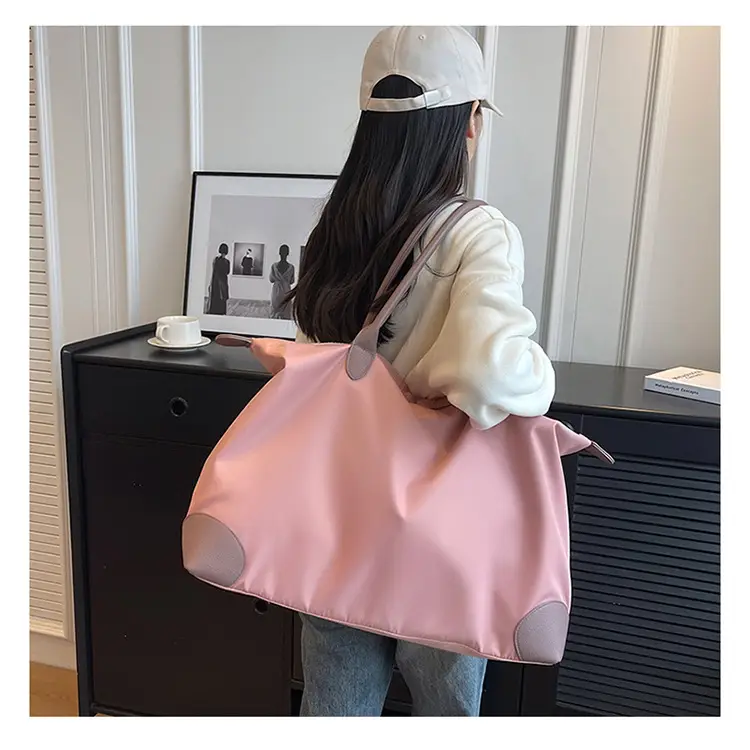 Large Capacity Pink Travel Tote Bag for Women — feature 25