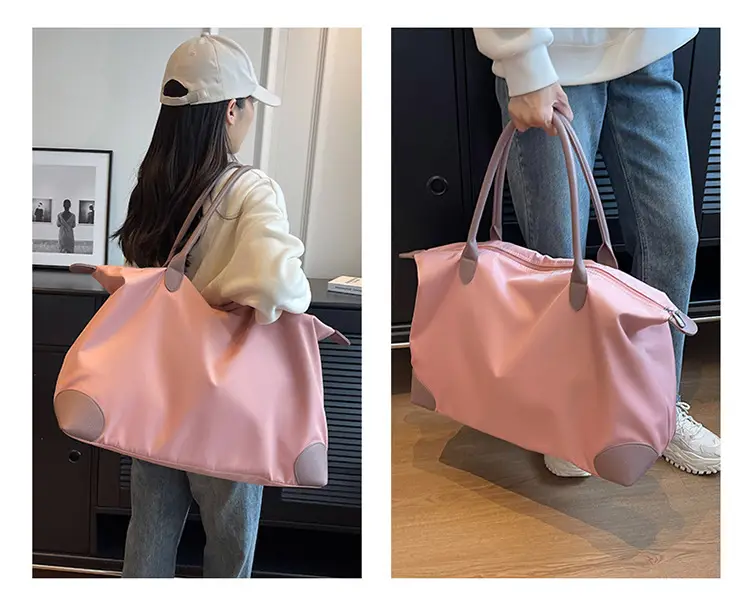 Large Capacity Pink Travel Tote Bag for Women — feature 26
