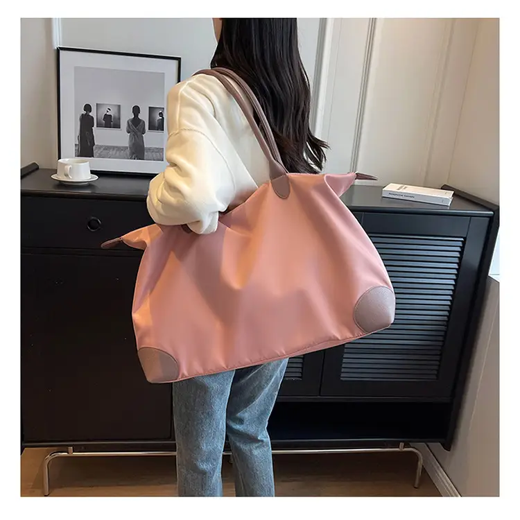 Large Capacity Pink Travel Tote Bag for Women — feature 27