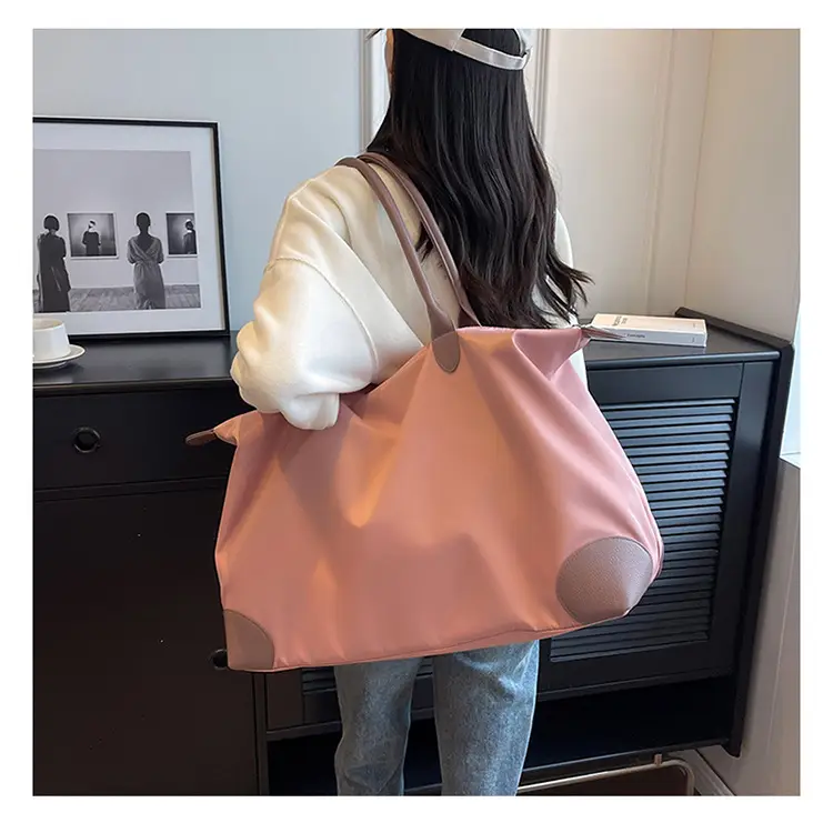 Large Capacity Pink Travel Tote Bag for Women — feature 28