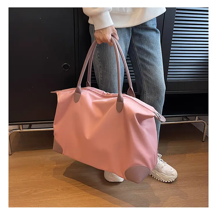 Large Capacity Pink Travel Tote Bag for Women — feature 29