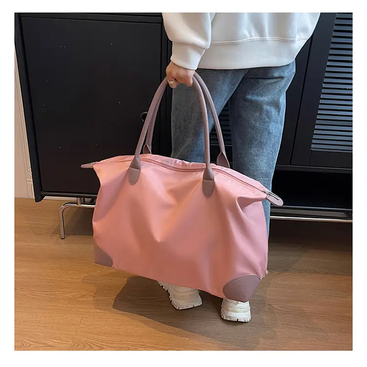 Large Capacity Pink Travel Tote Bag for Women — feature 30