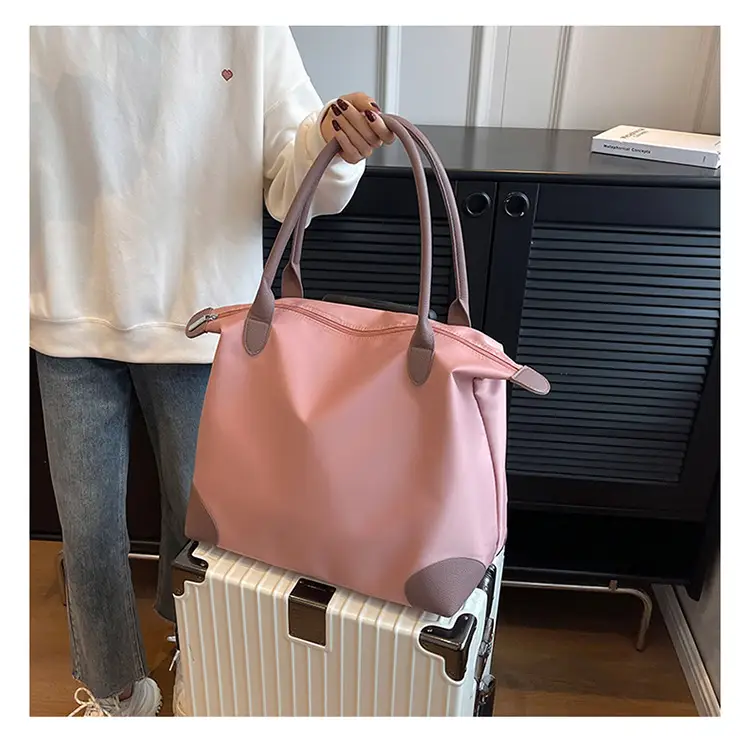 Large Capacity Pink Travel Tote Bag for Women — feature 32
