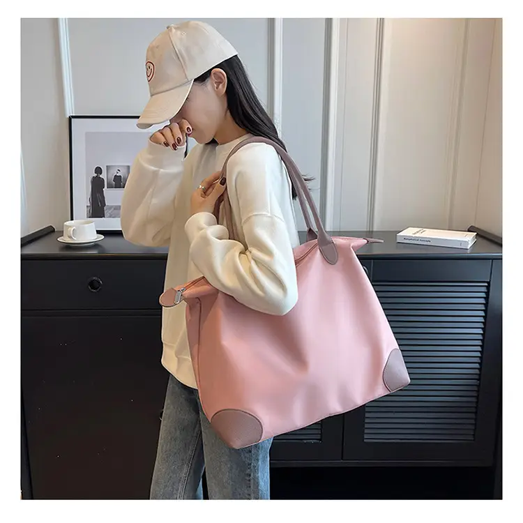 Large Capacity Pink Travel Tote Bag for Women — feature 35