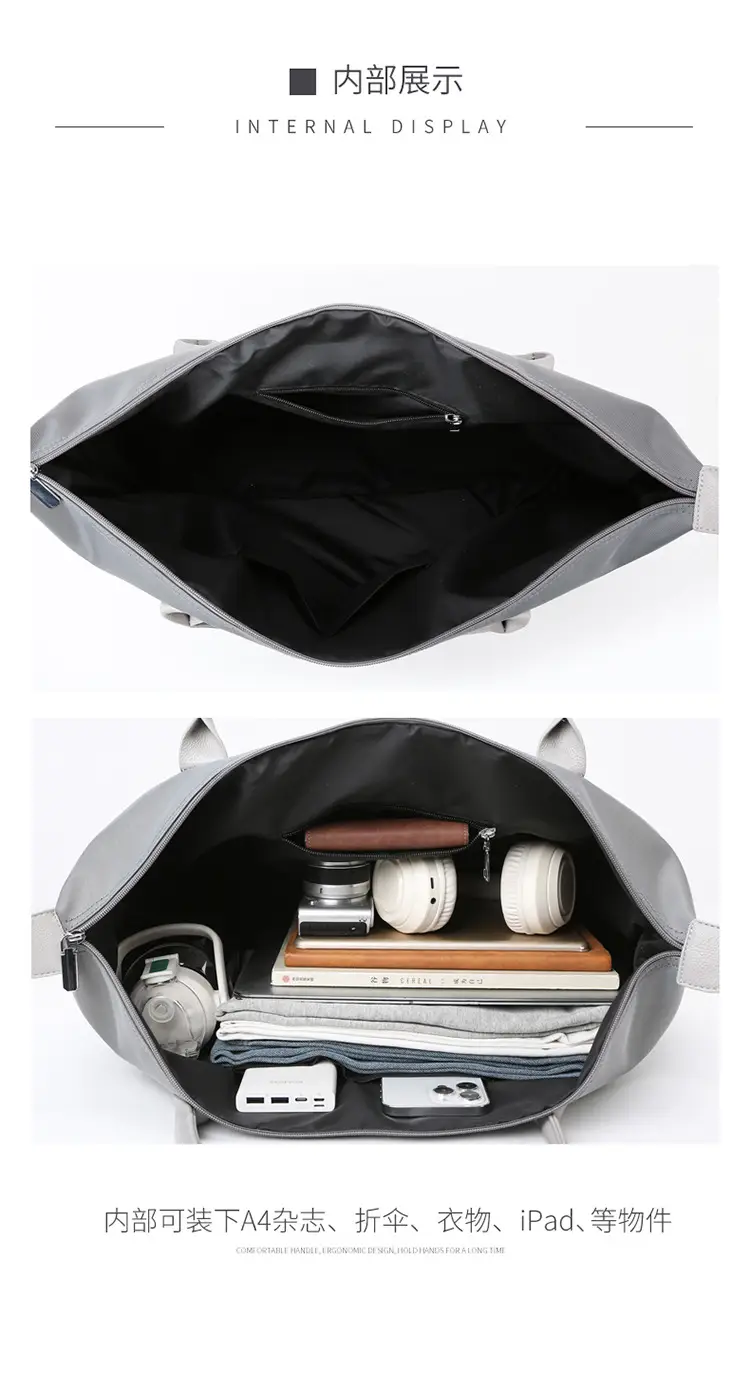Large Capacity Pink Travel Tote Bag for Women — feature 44