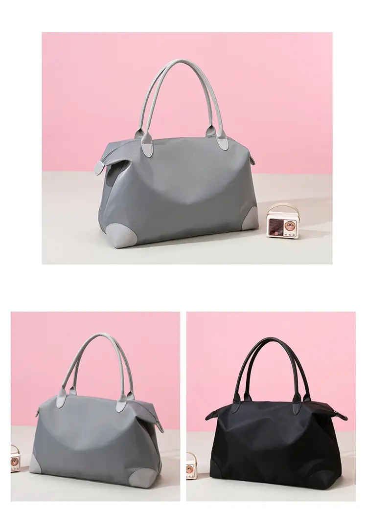 Large Capacity Pink Travel Tote Bag for Women — feature 7