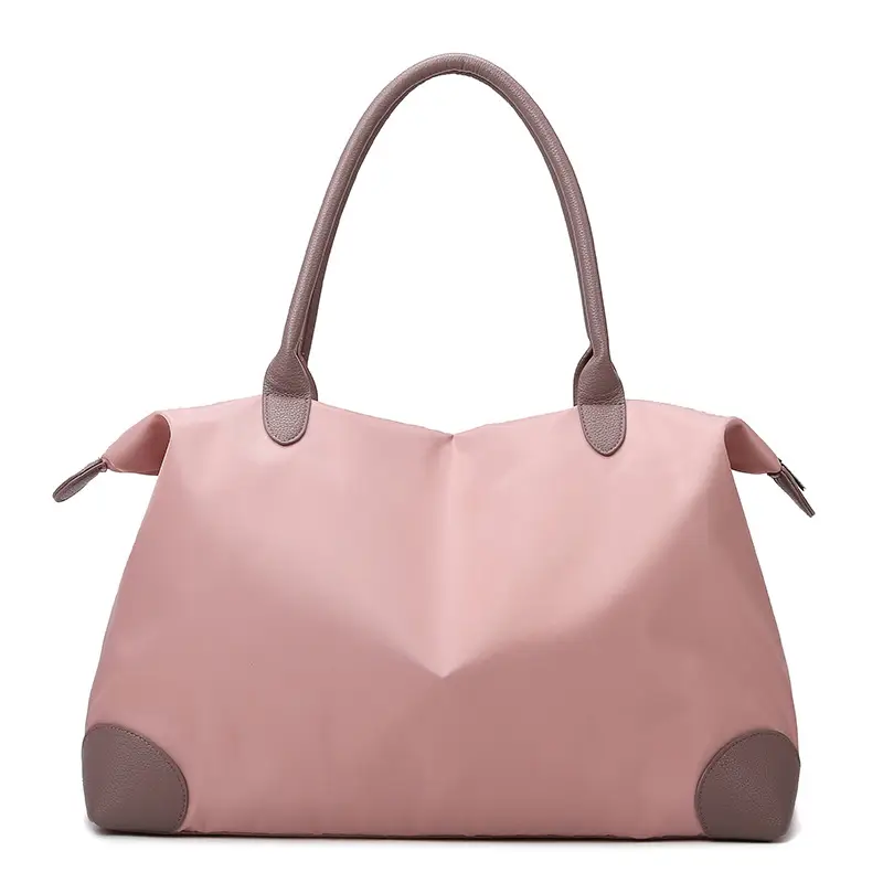 Large Capacity Pink Travel Tote Bag for Women