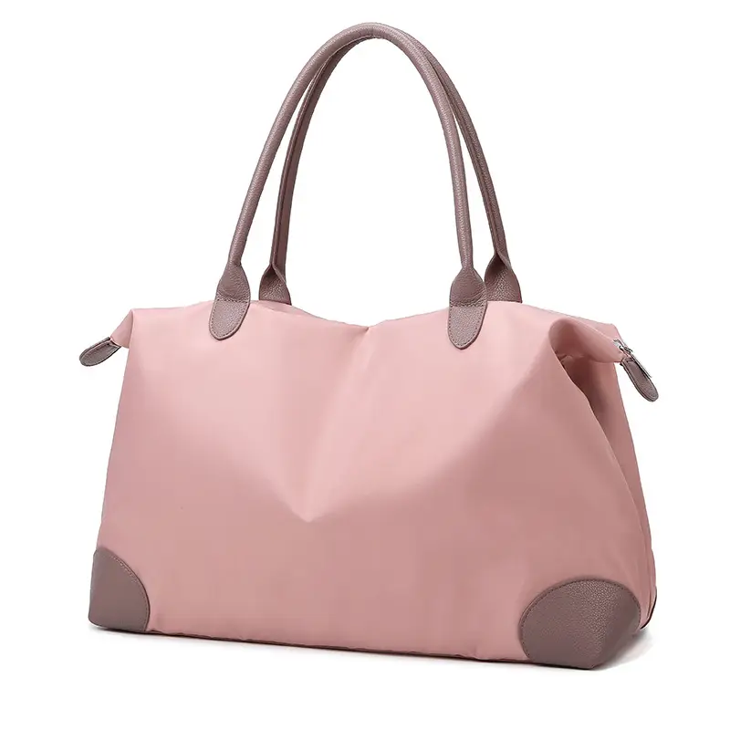 Large Capacity Pink Travel Tote Bag for Women
