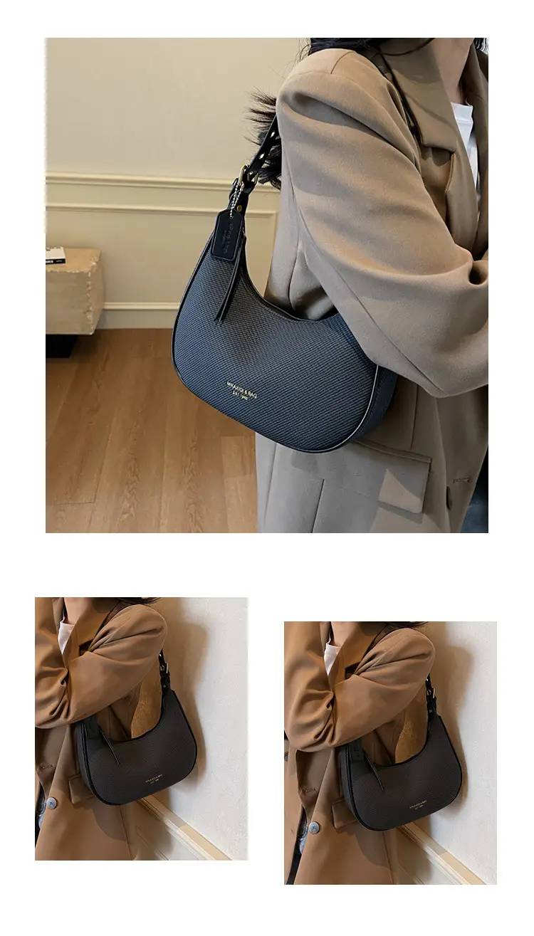 Women's Black Mesh Shoulder Bag 2025 New — feature 12