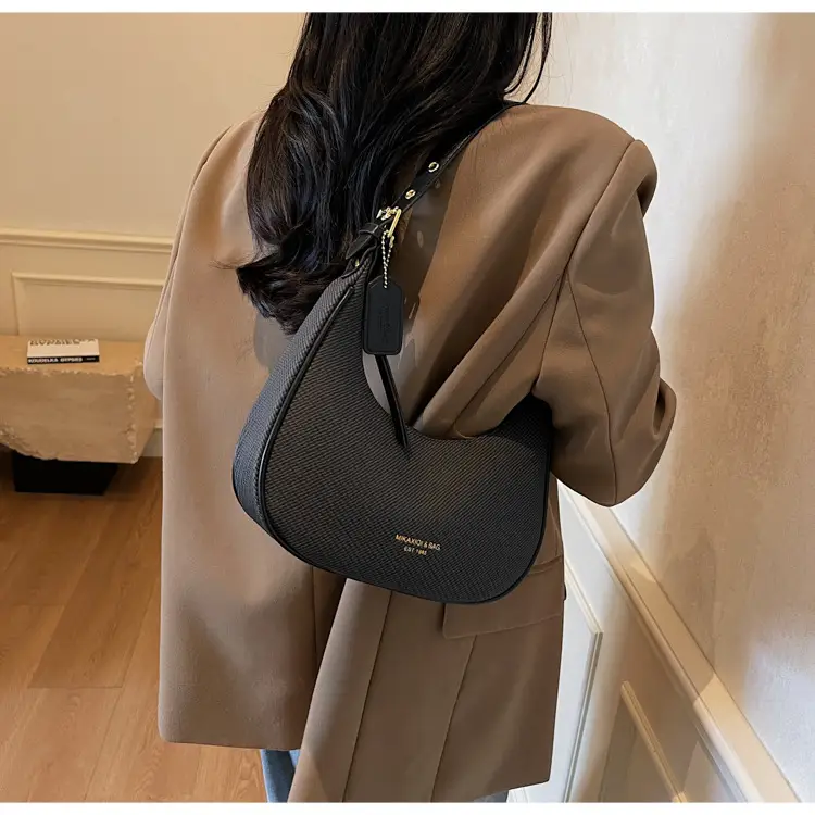 Women's Black Mesh Shoulder Bag 2025 New — feature 23
