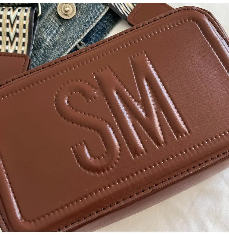 Red Lettered Women's Crossbody Bag with Wide Strap — feature 10