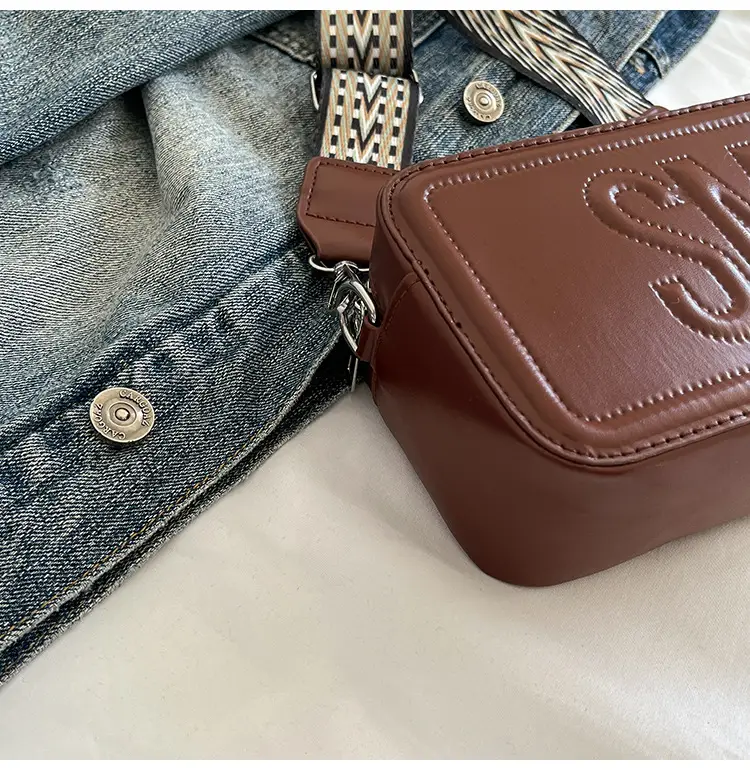 Red Lettered Women's Crossbody Bag with Wide Strap — feature 12