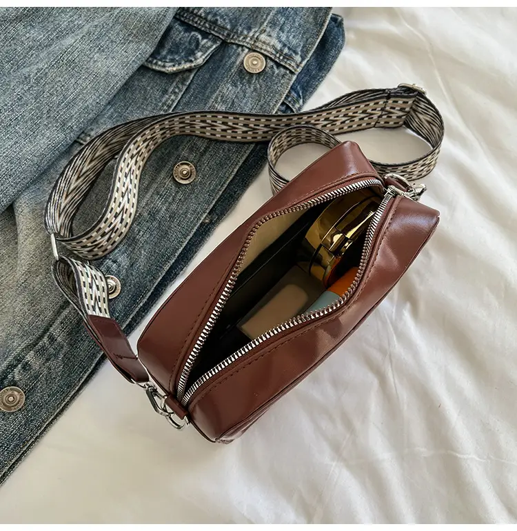 Red Lettered Women's Crossbody Bag with Wide Strap — feature 15