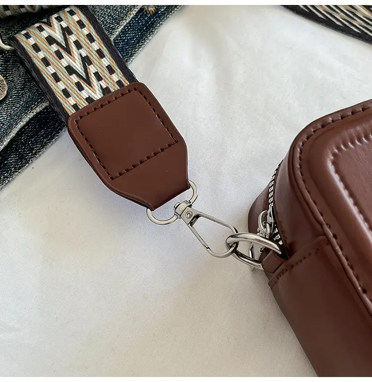 Red Lettered Women's Crossbody Bag with Wide Strap — feature 17