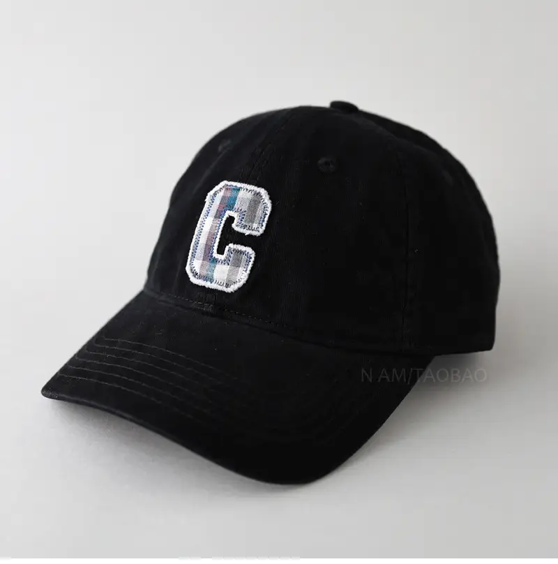 Pink Letter Embroidered Baseball Cap for Men Women