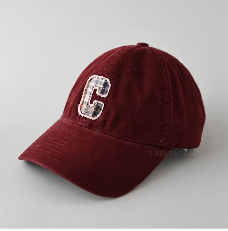 Pink Letter Embroidered Baseball Cap for Men Women